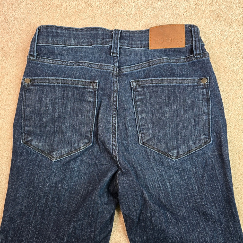 Judy Blue Dark Wash High Rise Skinny Jeans Raw Hem‎ JB82628DK Womens 1/25